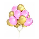 Benim Marifetlerim - Pembe Altın Metalik Balon 12 inch 10 Adet