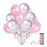 Benim Marifetlerim - Pembe Gümüş Metalik Balon 12 inch 10 Adet