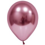 Benim Marifetlerim Pembe Parlak Krom Balon 12 İnch 10 Adet