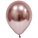 Benim Marifetlerim Rose Gold Parlak Krom Balon 12 İnch 5 Adet
