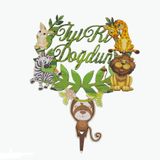 Benim Marifetlerim - Safari Ahşap Pasta Süsü
