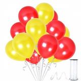 Benim Marifetlerim - Sarı Kırmızı Metalik Balon 12 inch 10 Adet