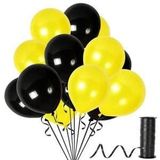 Benim Marifetlerim - Sarı Siyah Metalik Balon 12 inch 30 Adet