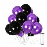 Benim Marifetlerim - Siyah Mor Metalik Balon 12 inch 10 Adet
