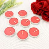 Benim Marifetlerim - tealight Kırmızı Yuvarlak Mum 5 Adet
