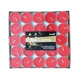 Benim Marifetlerim - Tealight Kırmızı Yuvarlak Mum 50 Adet