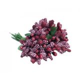 Benim Marifetlerim - yapay çiçek Bordo Çiçek Cipso 1 Demet