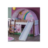 benim odam My House Montessori Ahşap Ranza Kaydıraklı Oyun Evi