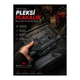 BENİM PLEKSİCİM Kişiye Özel Motor Mat Pleksi Plakalık - İsim Yazılı Özel Tasarım
