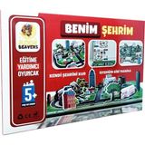 Benim Şehrim Maketi - Ahşap Figür ve Maket - Eğitici Oyuncak - 5 Yaş ve Üzeri Eğitime Yardımcı Oyuncak