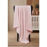 BenimBebek Tek Kat Ekonomik 80X90 Nohut Kumaş Bebek Battaniyesi - Pembe - 80 x 80 cm