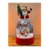 BENİMOLMALI Noelbaba Ve Kardan Adam Işıklı Müzikli Kar Küresi Usb, Pille Çalışır Ürün Ölçüleri; 48x30 Cm
