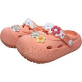 Benitto Kids Calx Kız Çocuk Çiçek Figürlü Kaydırmaz Taban Terlik Sandalet BNT8160 - Turuncu