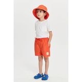 Benitto Kids Düz Erkek Çocuk Deniz Şortu 7005 - 14 Yaş - Turuncu