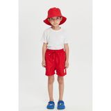 Benitto Kids Düz Erkek Çocuk Deniz Şortu 7005 - 4 Yaş - Kırmızı