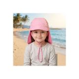 benitto kids Ense Korumalı Boyundan Bağlamalı Uv 50 Güneş Koruyucu Terletmeyen Bebek Çocuk Deniz Şapkası BNT7043