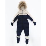 Benitto Kids Erkek Bebek Astronot Tulum Lacivert Kış Temalı 3 - 6 Ay İçin Su Geçirmez