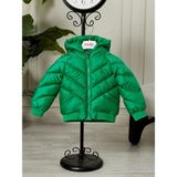 Benitto Kids Erkek Bebek Kapüşonlu Kışlık Mont 51332 - 2 Yaş - Yeşil