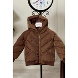 Benitto Kids Erkek Bebek Kapüşonlu Kışlık Mont 51332 - 4 Yaş - 01-Kahverengi
