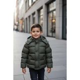 Benitto Kids Erkek Bebek Şişme Mont 51374 - 3M9-Haki - 6 Yaş