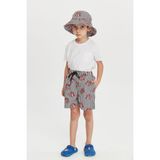 Benitto Kids Erkek Çocuk Desenli Deniz Şortu 7004 - 8 Yaş - Kırmızı