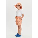 Benitto Kids Erkek Çocuk Desenli Deniz Şortu 7008 - 4 Yaş - Turuncu