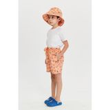 Benitto Kids Erkek Çocuk Desenli Deniz Şortu 7008 - 8 Yaş - Turuncu