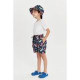 Benitto Kids Erkek Çocuk Desenli Deniz Şortu 7012 - 4 Yaş - Turuncu