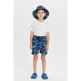 Benitto Kids Erkek Çocuk Desenli Deniz Şortu 7012 - 8 Yaş - Mavi
