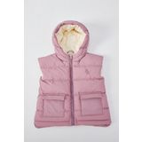 Benitto Kids Kapüşonlu Kız Bebek Çocuk Yelek 51305