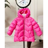 Benitto Kids Kız Bebek Kapüşonlu Fermuarlı Şişme Mont 51351 - 4 Yaş - Pembe