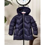 Benitto Kids Kız Bebek Kapüşonlu Fermuarlı Şişme Mont 51351 - 6 Yaş - Lacivert