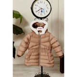 benitto kids Kız Bebek Kapüşonlu Kışlık Mont 51333