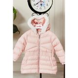 Benitto Kids Kız Çocuk Kapüşonlu Pembe Kışlık Şişme Mont 51333 Rüzgar Geçirmez Özellikli - 6 Yaş