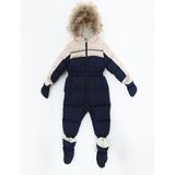 Benitto Kids Lacivert Erkek Bebek Astronot Tulum Uzun Kol Polar Astar Su Geçirmez Kumaş - 3 - 6 Ay