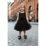 Benitto Kids Rocky Sport Kız Çocuk Fiyonklu Babet Ayakkabı BNT217 - Siyah