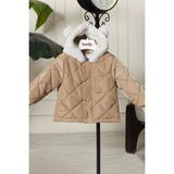 Benittokids Erkek Bebek Çocuk Kulaklı Kapüşonlu Mont 51323 - Camel - 6 - 9 Ay
