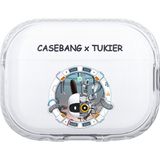Benks Airpods Pro Uyumlu Kılıf Desenli Koruyucu Benks Casebang Departure Explore Silikon Kılıf - Siyah