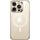 Benks iPhone 14 Pro Max Uyumlu Magsafe Özellikli Cam Yüzey Ekran Koruyuculu Electroplated Kapak Kılıf