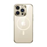 Benks iPhone 14 Pro Uyumlu Magsafe Özellikli Cam Yüzey Ekran Koruyuculu Electroplated Kapak Kılıf