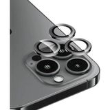 Benks İphone 15 Pro Uyumlu Benks Dr Sapphire Kamera Lens Koruyucu Gri