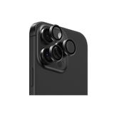 Benks İphone 16 Pro Max Uyumlu Parlama Önleyici Glass Metal Kamera Lens Koruyucu Titanyum-Gri
