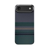Benks İphone 17 Air Uyumlu Kılıf M-Safe Özellikli Karbon Fiber Aurora Armorair Kevlar Kapak Siyah