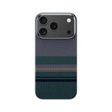 Benks İphone 17 Pro Uyumlu Kılıf M-Safe Özellikli Karbon Fiber Aurora Armorpro Kevlar Kapak Yeşil