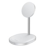 Benks W08 2 in 1 MagSafe Kablosuz Şarj Standı iPhone Airpods Uyumlu 15 W Siyah Wireless Şarj İstasyonu