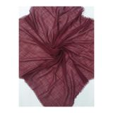 BENLİ Kadın Bordo Koton Pamuklu Flamlı Eşarp 100x100 cm