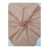BENLİ Kadın Somon Koton Pamuklu Flamlı 100x100cm Düz Renk Eşarp