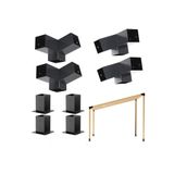 benlinewood Pergola Çardak Sundurma Garaj Kışbahçesi Icin Metal 90X90X2.5MM _8 Parca Montaj Setiçatı Kısmı 15 Derece Acılı Sundurma Çardak profil iç ölçüsü 85x85mm dir