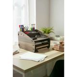 BenomTech Evrak Rafı Masaüstü Medium Organizer Ceviz Desenli 3mm MDF 23254127