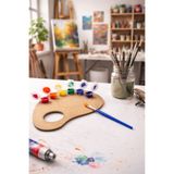 BenomTech MDF Ahşap Boyama İçin Akrilik Boya Seti (6 Renk) + Palet